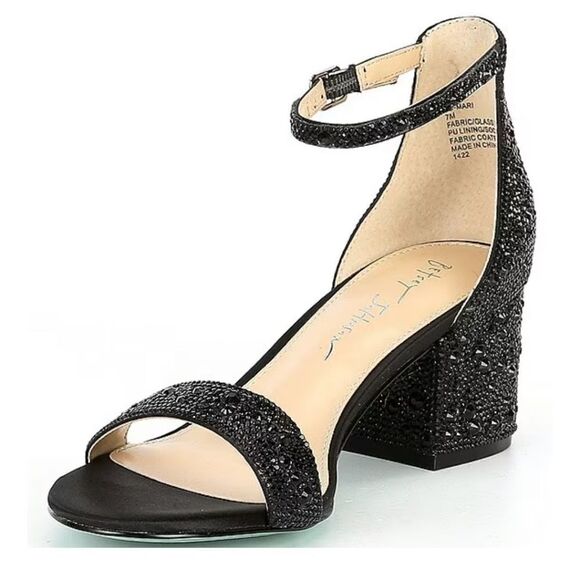 BRAND NEW SB-HANNA BY BETSEY JOHNSON MARI RHINESTONE BLOCK HEEL DRESS SA… - Picture 4 of 16